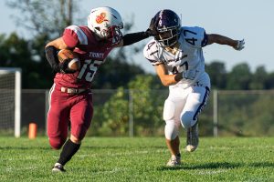 Trinity rushes for over 300 yards, dominates front lines in 50-12 win over Millersport (Ohio)